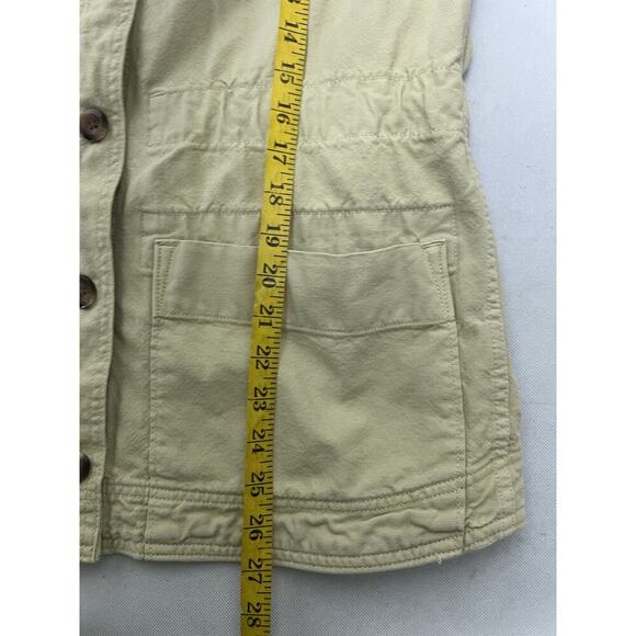 Everlane Canvas Jacket Cinchable Chore Coat Small S Women’s Utility Beige Tan - Picture 7 of 8